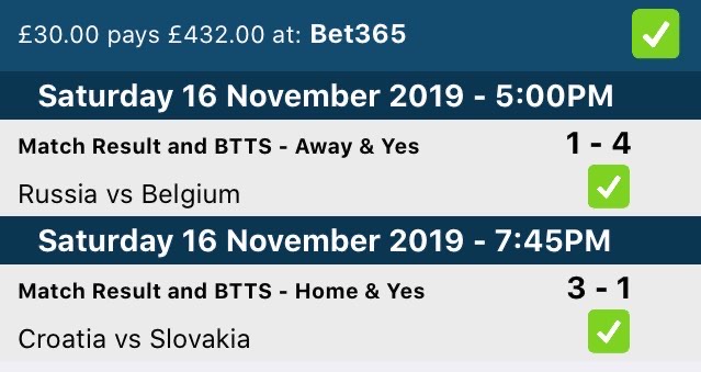 sure btts and over . today