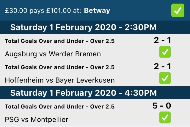 sure btts and over . today